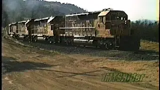 Tehachapi_(1991) A Variety Mix Of Santa Fe Power On Tehachapi