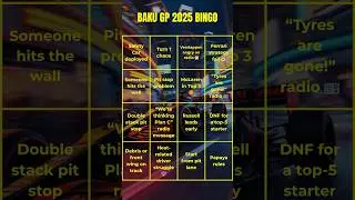 Singapore GP 2025 BINGO 🔥 Can You Get a Full Grid? #F1bingo