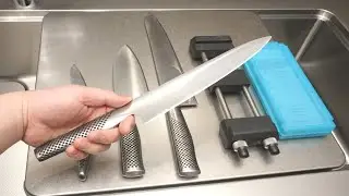 家庭用の洋包丁の簡単な研ぎ方（中砥石だけで研ぎ、小刃付けもしない）
