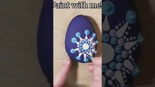 mandala rock painting. #rockpainting #processvideo #spedup #art #artist #mandala #arte