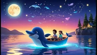 Whales Go Dancing Under the Moon | Fun Ocean Song for Kids | Dance with Whales Under the Moonlight