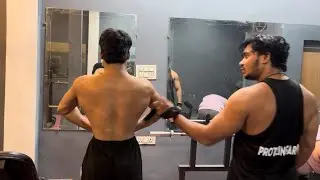 V tape back workouts 💀#gym #dailyvlog 
