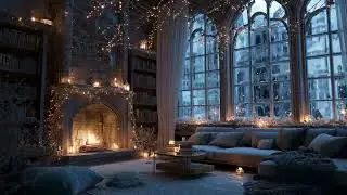 Instrumental Christmas Music With Fireplace 🎄 Christmas Ambience 🔥 Relaxing Christmas Music Backgr