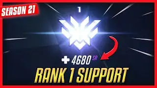 HE GOT RANK 1 SUPPORT with 4680 SR - ASTRO [SEASON 21 OVERWATCH]