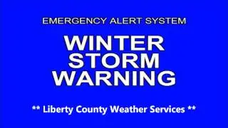 Liberty County - Emergency Alert System (Winter Storm Warning)