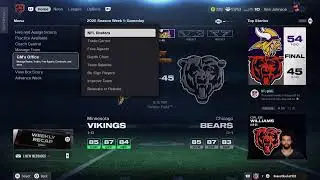Ea Madden 26 online franchise bears vs vikings Like and subscribe