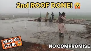 Dream House 2nd Floor Roof Complete 😍Real House Construction Update #journey #nocompromiseonquality 