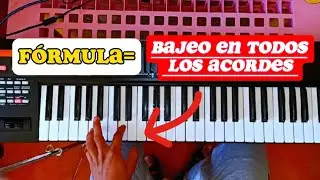 APRENDE A BAJEAR EN EL PIANO//EN TODOS LOS ACORDES