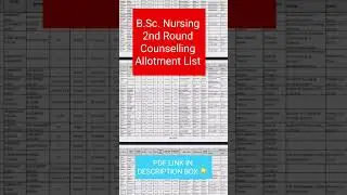 📢 BFUHS B.Sc. Nursing 2nd Round Allotment List OUT! | PPMET 2025 #bfuhs @StudywithKuljeetKaur