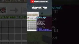 Op Enchantments For Helmet In Minecraft🔥