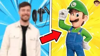 Las Voces DETRÁS de los PERSONAJES de SUPER MARIO BROS LA PELICULA 🎤😮