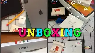 [📦 Unboxing ] 🍎 iPad Pro 2020 11” + accessories  +Airpods+Apple pencill | ✨แกะกล่องไอแพดโปร🍞