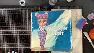 Art Journal Flip Through Using a Coptic Bound Handmade Art Journal