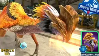 Ovinnolophosaurus EXCLUSIVE FIRST LOOK! New Unique | Jurassic World Alive beta