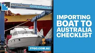 Checklist for importing boat to Australia