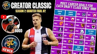 Who Kicked the Most Goals from Every AFL Draft Class? | Creator Classic S2 QF2 (AFL Trivia)