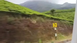 A journey through ghat road Munnar tea estate with vertical cutting