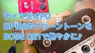 ディマジオPU DP182のクリーントーンをBOSS CE1で艶やかに♪[辺見さとしの3分間ギタートーキング♪]20241113
