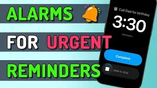 Add an Alarm to a Reminder on iPhone? - Try this...