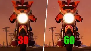 60fps in Nitro-Fueled? - Crash Bandicoot 30fps VS 60fps Comparison