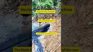 Horizontal drilling of mountain spring water wells, horizontal drilling rigs