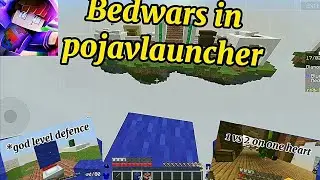 POV: PojavLauncher Bedwars - 4 Epic Wins, TNT Jumps & One Heart Survival