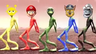 Famous Characters Join the Alien Dance 👽🔥 | Funny Animation 