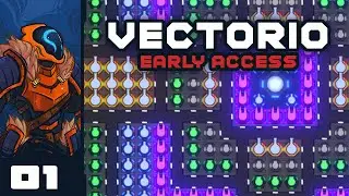 Neon Incremental Base Defense! - Let's Play Vectorio [Early Access] - PC Gameplay Part 1