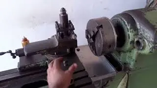 trocando o fuso e a porca carrinho transversal torno Nardini