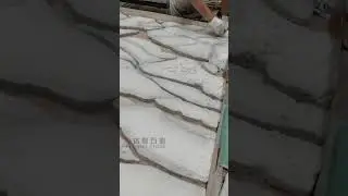 How to make Calacatta White Quartz Slab?