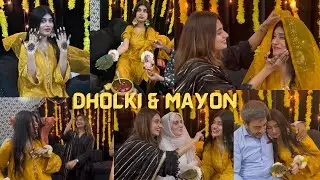 DHOLKI & MAYON RASAM 😍| My Cousin's Wedding In Punjab | SidraMehran vlogs