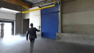 Ro-Dor rapid roll door on freezer