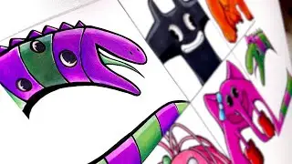 Drawing GARTEN OF BANBAN NEW MONSTERS ( PATCHED WILLY, PATCHED ELLIE, PICKALEENA, ETC )