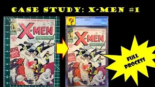 Case Study X-Men #1 1963 comic book cleaning pressing CGC submission and final graded result