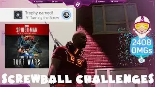 Turning the Screw Trophy Guide - All Screwball Challenges- Spider Man DLC Episode 2: Turf Wars