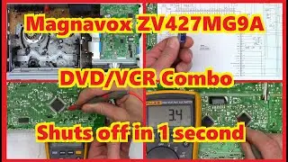 Magnavox ZV427MG9A Powers off in 1 second. Not what I expected.