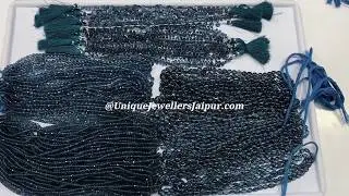 Genuine London Blue Topaz Beads | Natural Gemstone Beads Wholesale | Semi Precious Beads Wholesale