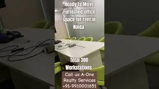 Ready to move Furnished office space in noida. #officespaceforrent #corporateofficeforrent