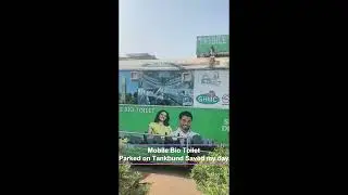 Mobile Bio Toilet Parked on Tankbund Saved my day   #tankbund #hussainsagar