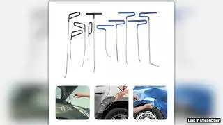 10PCS Dent Repair Rods Kit Paintless Dent Removal Rods Auto Body Dent Repair Hook Rods Repair for M