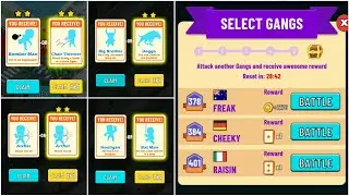 GANG CLASH MAX UPGRADE - ARENA BATTLE FIGHT GAMEPLAY | UNLOCKED ALL CHARACTERS |