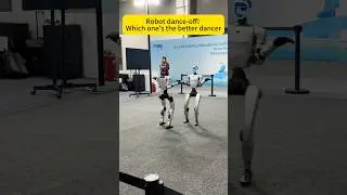 Two robots battling in dance #robotsimulator #robotexplore #robotics #automation #unitree