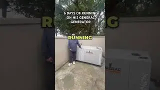 Что произойдет при работе генератора Generac в течение 6 дней подряд?