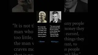 The Illusion of Wealth | Seneca vs Will Rogers