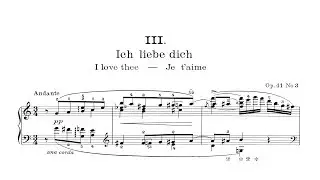 Edvard Grieg: Ich liebe dich (Je t&rsquo;aime) Op.41, No.3 (audio + sheet music) [Thurz&oacute;]