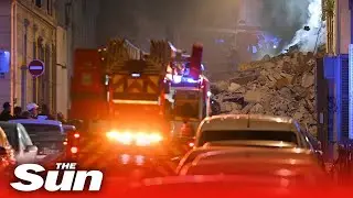 Block of flats collapses after 'explosion' in French city of Marseille leaving many trapped