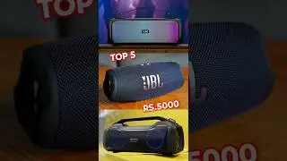 Top 5 Best Bluetooth Speakers Under 5000 #bluetoothspeaker #speaker #tech #gadgets #shorts