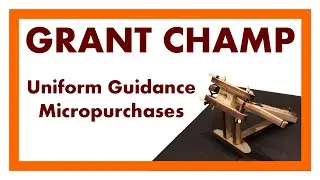 The National Dialogue on Micropurchases | Grant Champ