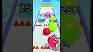 256K pink ball tile Rare 😍 | Ball Run Infinity #ballrun2048 #ballruninfinity