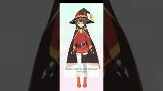Megumin, in the new Isekai App